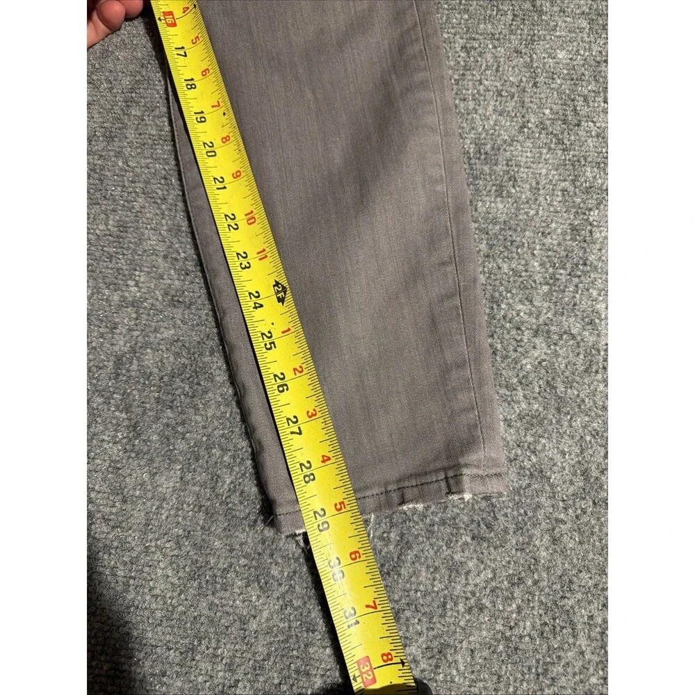 J Crew Denim Jeans Womens Size 30 Gray Lookout High Rise Skinny Stretch